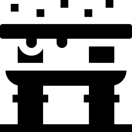 porte torii Basic Straight Filled Icône
