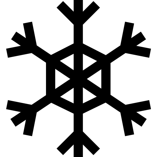 fiocco di neve Basic Straight Lineal icona