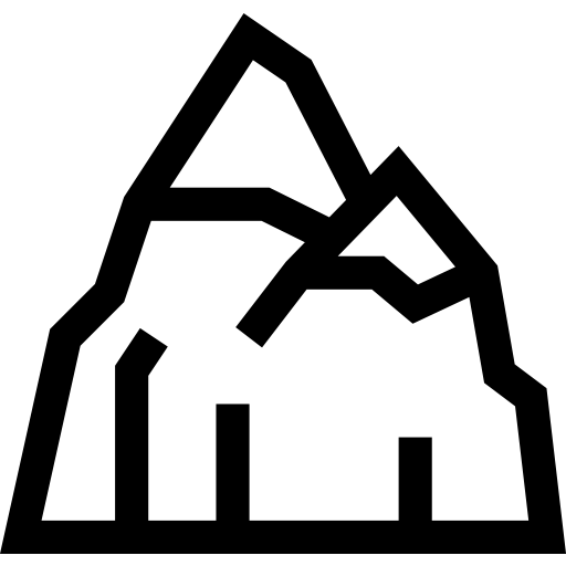 montagna Basic Straight Lineal icona