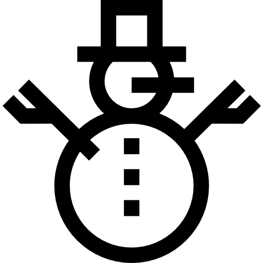 pupazzo di neve Basic Straight Lineal icona