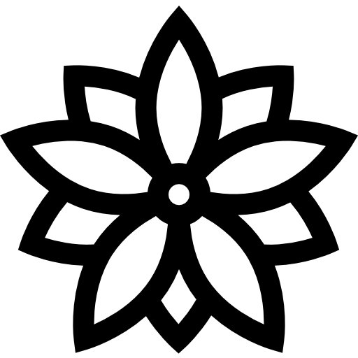 Poinsettia Basic Straight Lineal icon