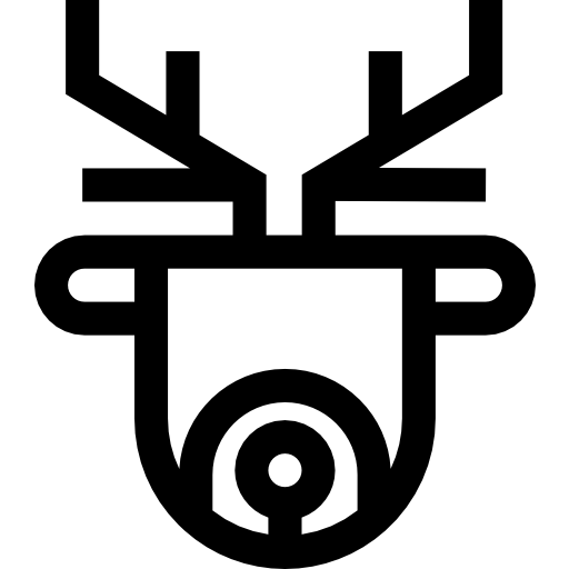 ciervo Basic Straight Lineal icono