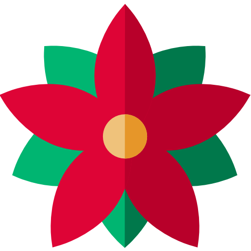 Poinsettia Basic Straight Flat icon