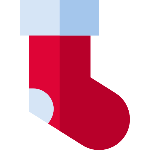 Christmas sock Basic Straight Flat icon