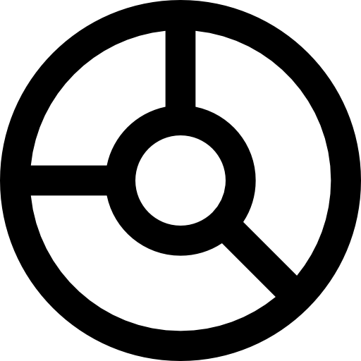 grafico a torta bqlqn Lineal icona