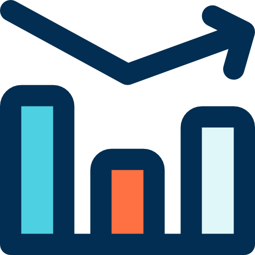 diagramm bqlqn Lineal Color icon