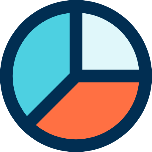 gráfico circular bqlqn Lineal Color icono
