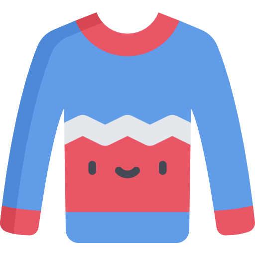 suéter Kawaii Flat icono