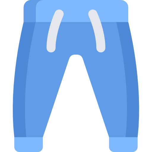 pantaloni Kawaii Flat icona
