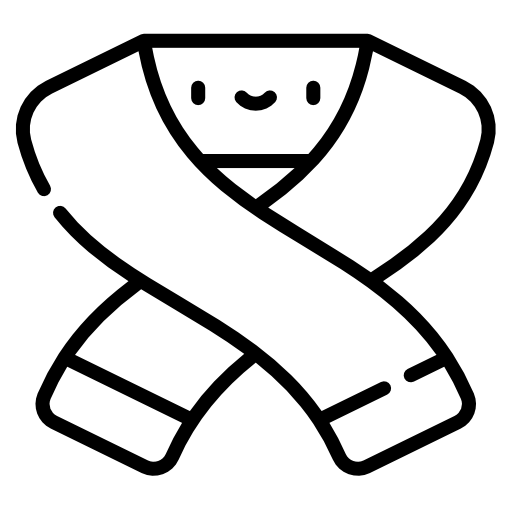 sciarpa Kawaii Lineal icona
