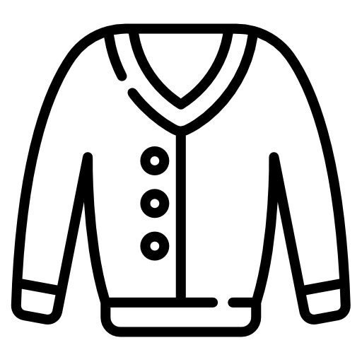 Cardigan Kawaii Lineal icon