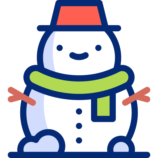 Snowman Basic Accent Lineal Color icon
