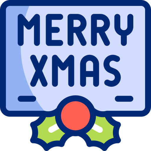 Merry christmas Basic Accent Lineal Color icon