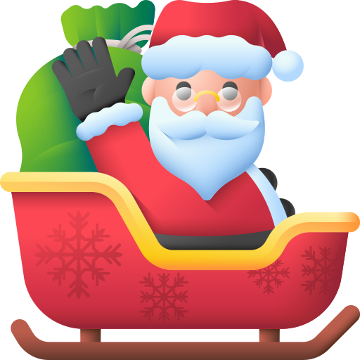 Санта Клаус 3D Color иконка