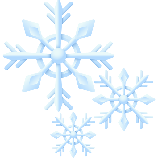 Snowflake 3D Color icon