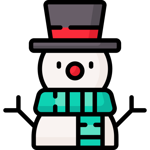 muñeco de nieve Special Lineal color icono