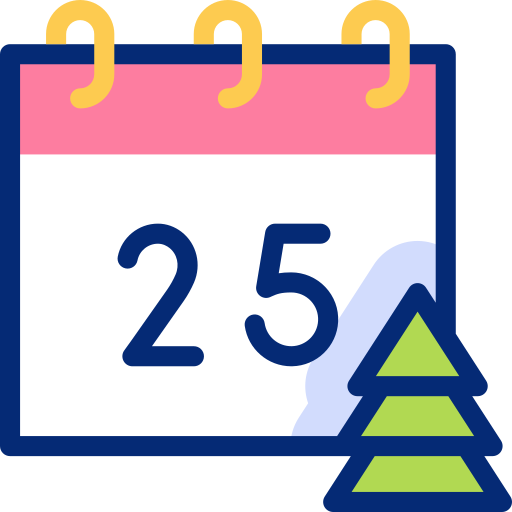 Christmas day Basic Accent Lineal Color icon