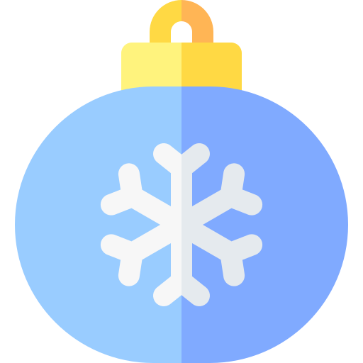 weihnachtskugel Basic Rounded Flat icon