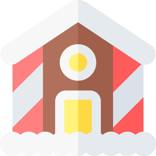 domek z piernika Basic Rounded Flat ikona