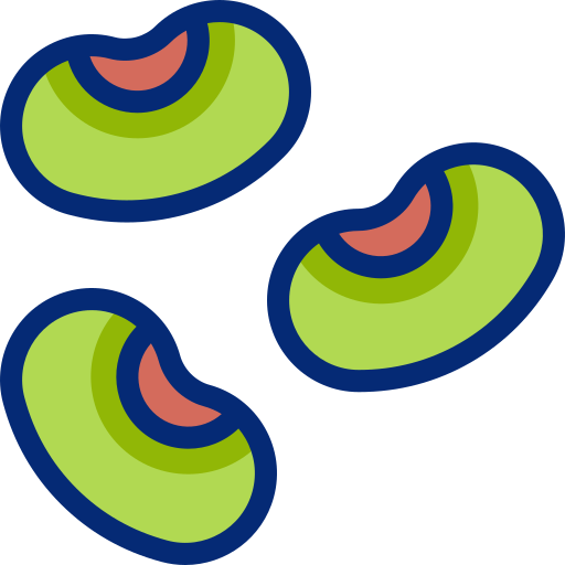 grüne bohnen Basic Accent Lineal Color icon