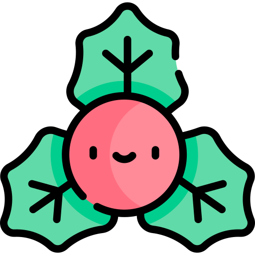 Mistletoe Kawaii Lineal color icon