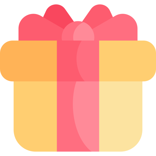 Gift box Kawaii Flat icon