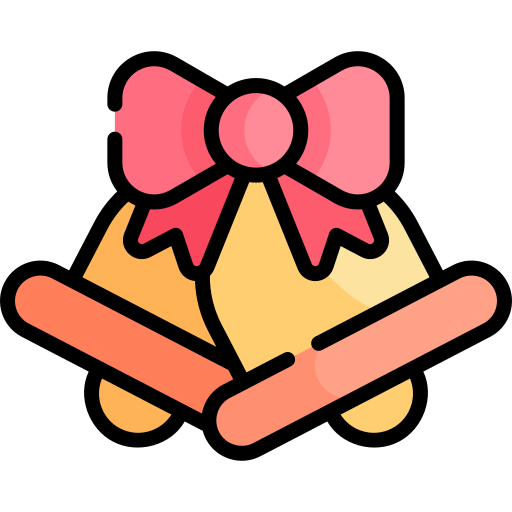 クリスマスベル Kawaii Lineal color icon