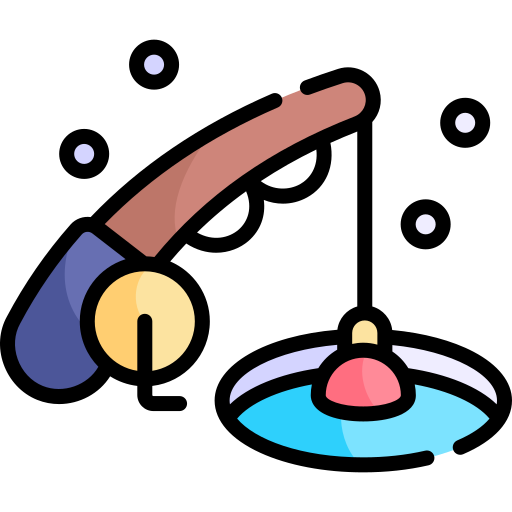 Fishing Kawaii Lineal color icon