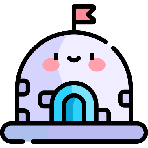 Igloo Kawaii Lineal color icon