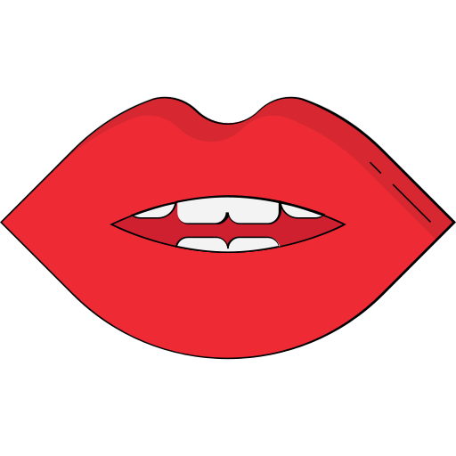 labios femeninos Generic color lineal-color icono