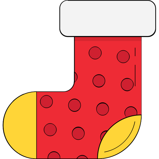 kerst sokken Generic color lineal-color icoon