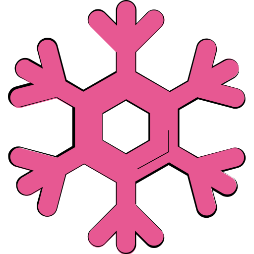 sneeuwvlok Generic color lineal-color icoon