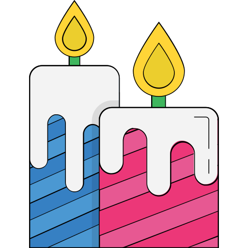 candela dell'avvento Generic color lineal-color icona