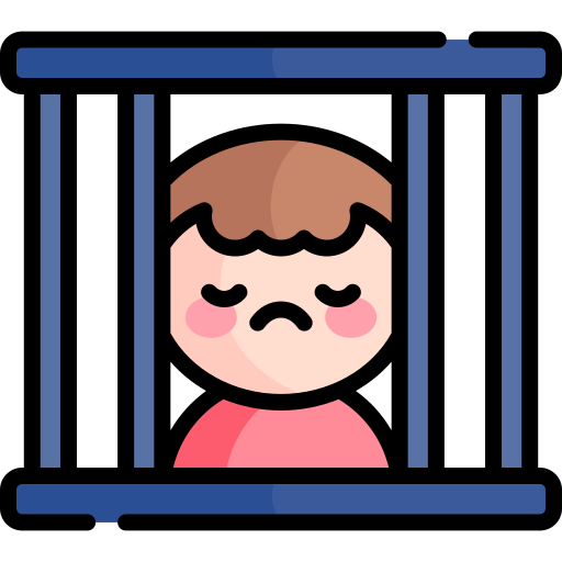 prisionero Kawaii Lineal color icono