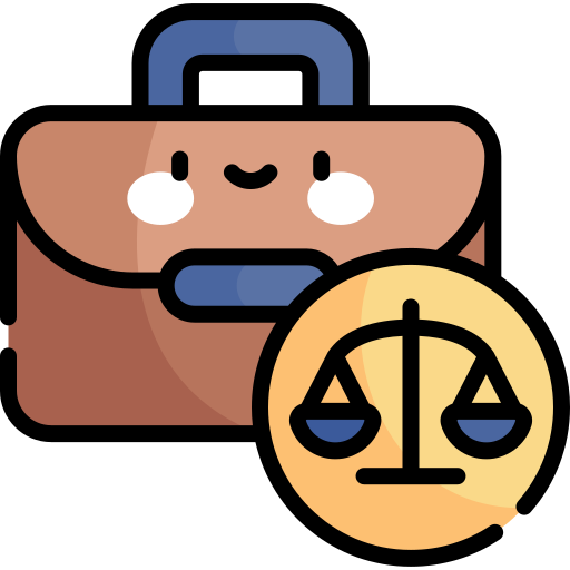 advocaat Kawaii Lineal color icoon