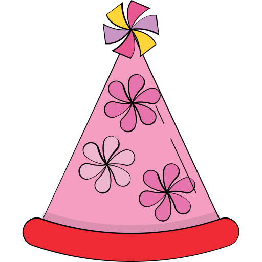 Birthday cap Generic color lineal-color icon