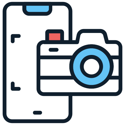 휴대폰 카메라 Generic color lineal-color icon