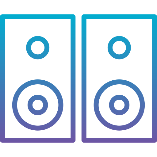Loudspeaker Generic gradient outline icon