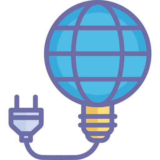 Globe ecology Generic color lineal-color icon