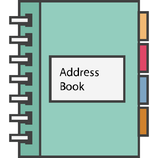 carnet d'adresses Generic color lineal-color Icône