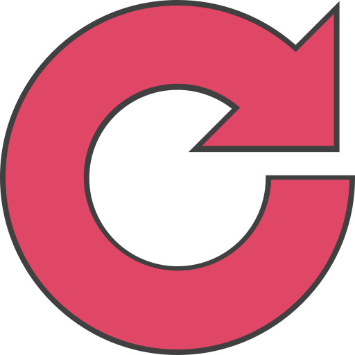 Arrow curve Generic color lineal-color icon