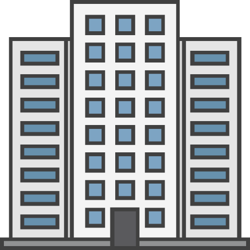 edificio Generic color lineal-color icono