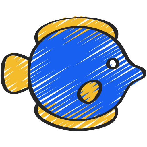 tropikalna ryba Juicy Fish Sketchy ikona