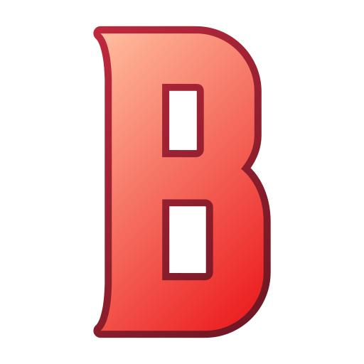 buchstabe b Generic gradient lineal-color icon