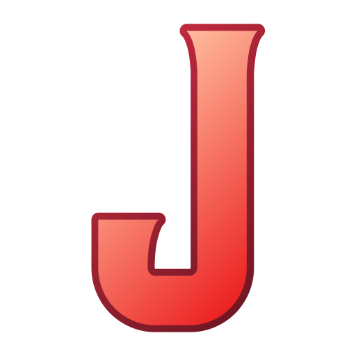 letra j Generic gradient lineal-color icono