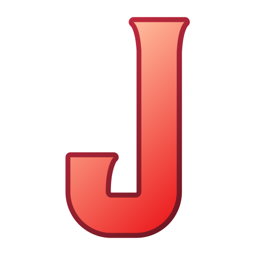 문자 j Generic gradient lineal-color icon