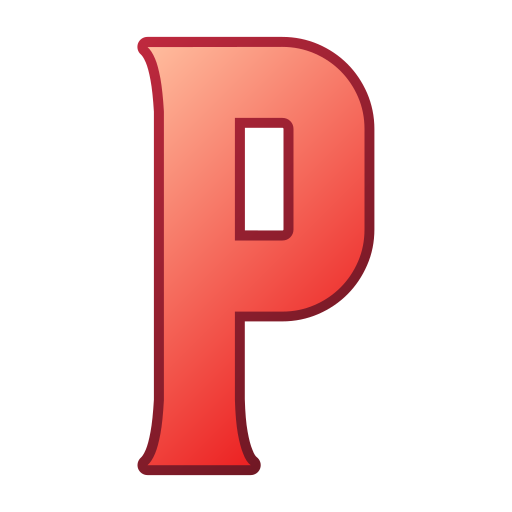 letra p Generic gradient lineal-color Ícone