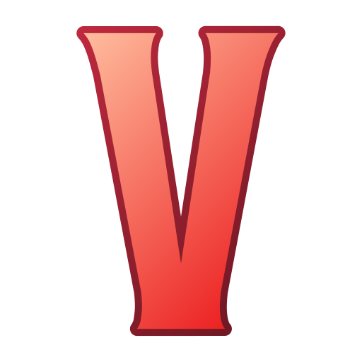 letra v Generic gradient lineal-color icono