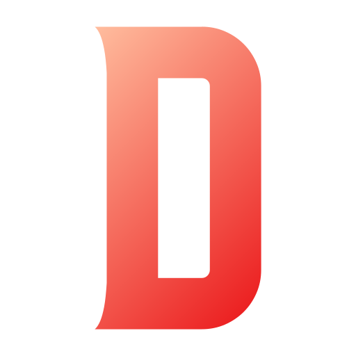 Letter d Generic gradient fill icon