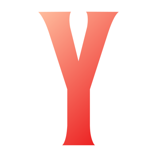 letter y Generic gradient fill icoon